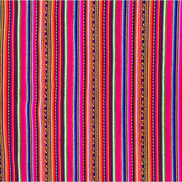 Fuchsia Striped Fabric